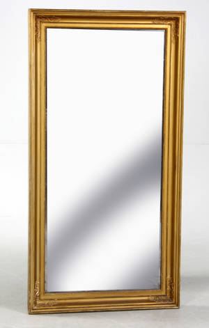 Spejl, forgyldt ramme 1800-tallet