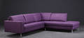 Dansk møbelproducent., 3 pers. sofa med chaiselong, model Bilbao mørkelilla