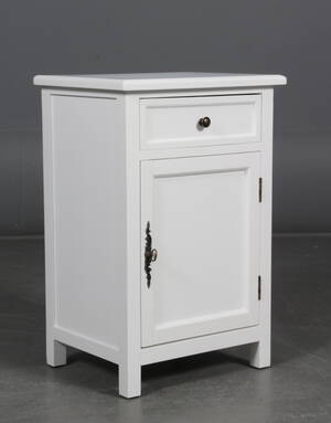 Sidebord, hvid bemalet.