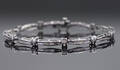 Diamant armbånd af 14 kt hvidguld 