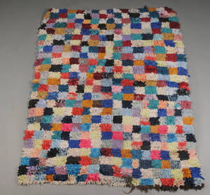 Marokkansk boucherouite tæppe 178 x 136 cm