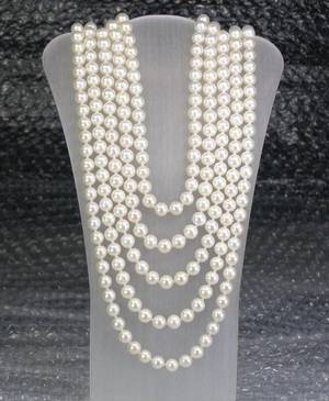 Akoya-Perlencollier 250 cm - endlos