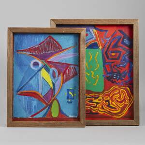 Oljemålningar, 2 st