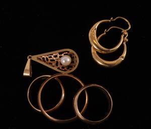 Smycken 6 delar, 18k