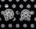 Par brillant ørestikker, 14 kt. hvidguld, ca. 0.14 ct