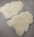 Økologisk islandsk fåreskind - longwool. Hvid 2