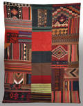 Persisk Patchwork kelim, 212 x 158 cm
