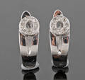 18Kt Diamond earrings approx. 0.12ct2
