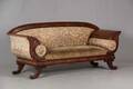 Senempire sofa af mahogni, 1800-tallet 