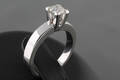 Diamond solitaire ring, approx. 0.55ct