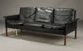 Hans olsen. Tre-pers. sofa, palisander