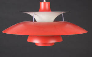Poul Henningsen, PH5, pendel, rød