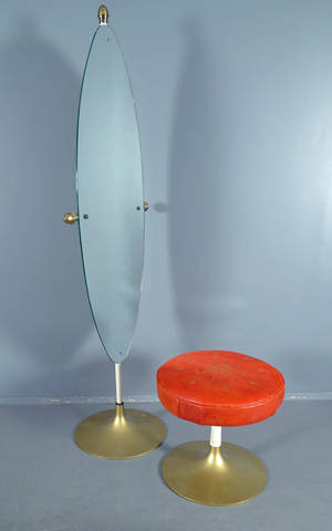 Golvspegel och pall, 1960-tal2