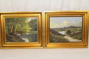 2 SMÅ OLJOR, 27 X 22 CM