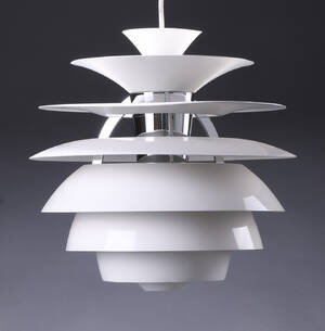 Poul Henningsen for Louis Poulsen. Kuglelamel  Snowball pendel 
