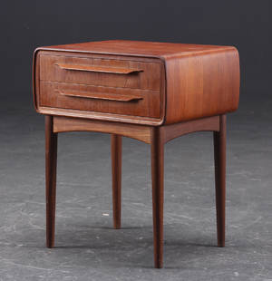 CFC Silkeborg. Sengebord, teak