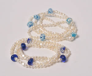 Charlotte Borgen, 2 collier med ferskvands kulturperler 2