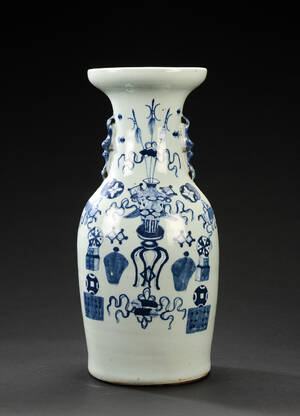 Kinesisk vase af porcelæn, 1800-tallet