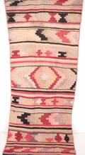 Uzbekisk handvävd kelim, mått 273x111 cm