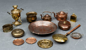 Samling kobber og messing 14