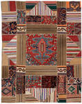 Persisk Patchwork tæppe, 268X210 cm. Denne vare er sat til omsalg under nyt varenummer 4146644