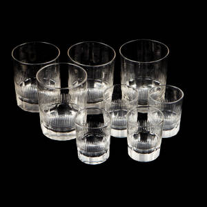 Dricksglas och whiskyglas 1800-tal