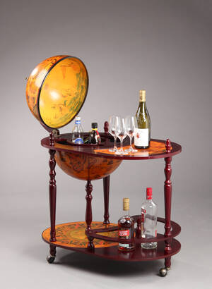 Globus Bar. Barskab formet som globus