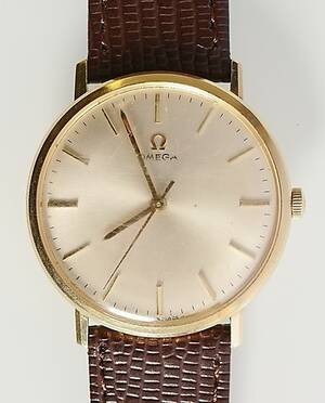 HERRARMBANDSUR, Omega 14K, 1960-tal.