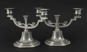 Kandelabrar ett par, Art Deco, 1932 