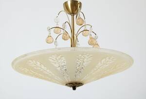 Taklampa med glasplafond, 194050-tal