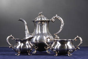 Sølvkaffeservice. 830S. Vægt ca. 1200 gram. 3