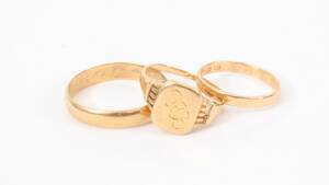 Ringar 3st, 18k