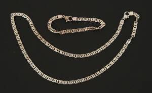 Halsband samt armband, sterlingsilver