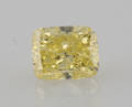Radiant cut fancy yellow diamond 0.50 ct