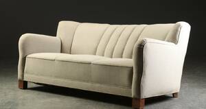 Overpolstret tre-pers. sofa, 1940erne