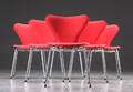 Arne Jacobsen. Seks 7er stole, model 3107 6 