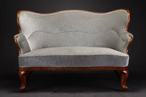 Sofa af mahogni, rokokoform