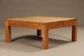 Kvadratisk sofabord af massiv teaktræ