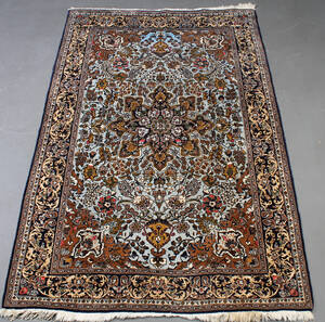 Persisk Qum tæppe, uld på bomuld, 217 x ca. 146 cm.