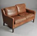 Dansk møbelproducent. To pers. læder sofa