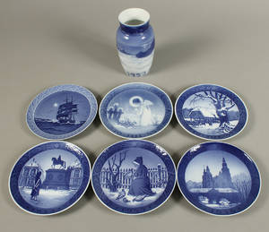 BGKgl. Juleplatter samt julevase 7