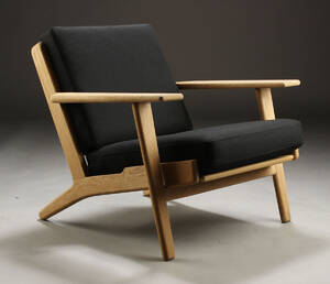 H. J. Wegner. Lænestol, GE-290, egetræ