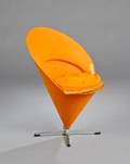 Verner Panton, 1926-1998. Kræmmerhusstol  cone chair, betræk af uld, Fritz Hansen
