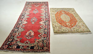 2 st. orientaliska handknutna mattor 2