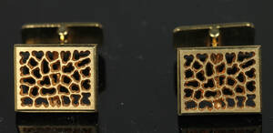 Manschettknappar, ett par, 18K guld, vikt ca 11 gr