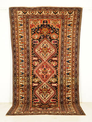 Persisk Afshar tæppe, 248x150 cm.