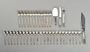 Johan Rohde for Georg Jensen. Kongemønster sølvbestik 40