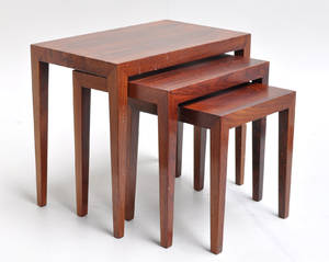 Severin Hansen Jr. Sæt indskudsborde i palisander