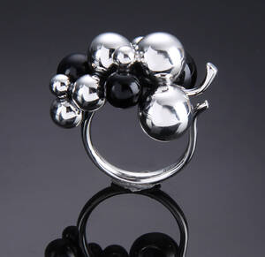 Georg Jensen, Moonlight grapes ring med agat