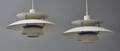 Poul Henningsen. Et par PH5 pendler, hvidlakeret aluminium2